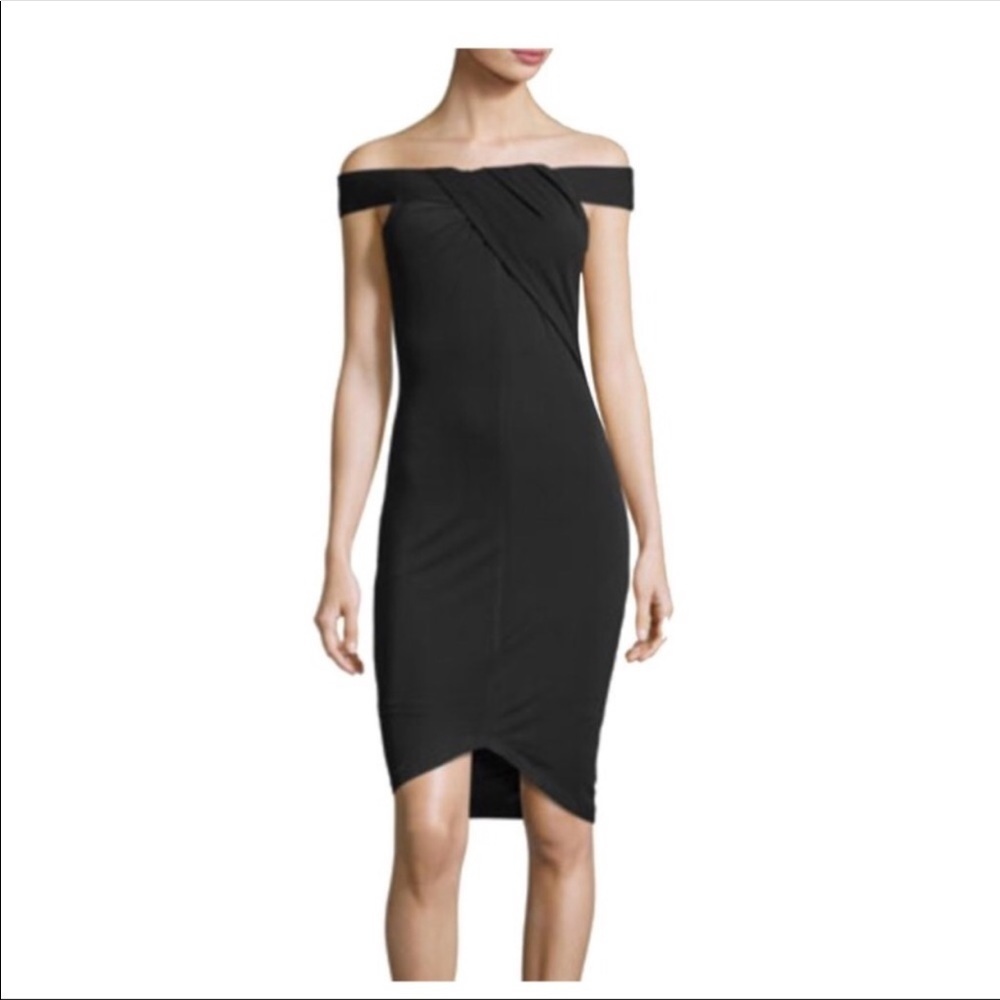 Kendall‎ and Kylie black strapless bodycon ruched dress size XS NEW